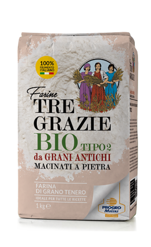 Tipo 2 Biologica 100% frumento Italiano da Grani Antichi macinati a pietra